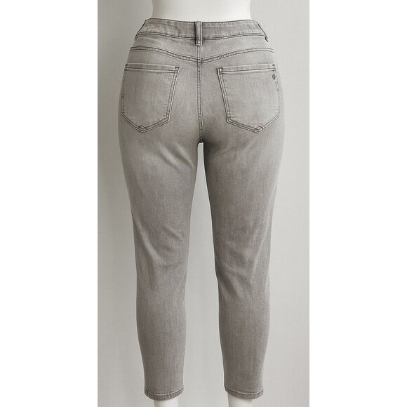 Democracy Ab-solution Gray Ankle Jeans Women’s 16 Stretch Slim Straight Mid Rise - Picture 2 of 10
